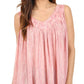 Sakkas Boho Love Sleeveless Blouse