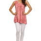Sakkas Boho Love Sleeveless Blouse