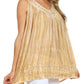 Sakkas Boho Love Sleeveless Blouse