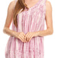 Sakkas Boho Love Sleeveless Blouse