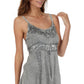 Sakkas Stonewashed Rayon Flared Hem Sleeveless Blouse