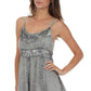 Sakkas Stonewashed Rayon Flared Hem Sleeveless Blouse