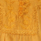 Sakkas Square Neck Button Detail Semi-Sheer Gauzy Cotton Blouse