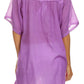 Sakkas Square Neck Button Detail Semi-Sheer Gauzy Cotton Blouse