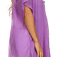 Sakkas Square Neck Button Detail Semi-Sheer Gauzy Cotton Blouse