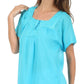 Sakkas Square Neck Button Detail Semi-Sheer Gauzy Cotton Blouse