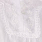 Sakkas Square Neck Button Detail Semi-Sheer Gauzy Cotton Blouse