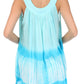 Sakkas Ombre Tie Dye Gauzy Crepe Sleeveless Relaxed Fit Top / Blouse