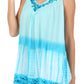 Sakkas Ombre Tie Dye Gauzy Crepe Sleeveless Relaxed Fit Top / Blouse