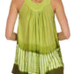 Sakkas Ombre Tie Dye Gauzy Crepe Sleeveless Relaxed Fit Top / Blouse