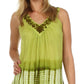 Sakkas Ombre Tie Dye Gauzy Crepe Sleeveless Relaxed Fit Top / Blouse
