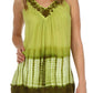 Sakkas Ombre Tie Dye Gauzy Crepe Sleeveless Relaxed Fit Top / Blouse
