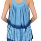 Sakkas Ombre Tie Dye Gauzy Crepe Sleeveless Relaxed Fit Top / Blouse