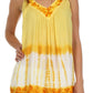 Sakkas Ombre Tie Dye Gauzy Crepe Sleeveless Relaxed Fit Top / Blouse