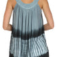 Sakkas Ombre Tie Dye Gauzy Crepe Sleeveless Relaxed Fit Top / Blouse