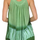 Sakkas Ombre Tie Dye Gauzy Crepe Sleeveless Relaxed Fit Top / Blouse