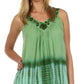 Sakkas Ombre Tie Dye Gauzy Crepe Sleeveless Relaxed Fit Top / Blouse