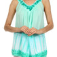 Sakkas Ombre Tie Dye Gauzy Crepe Sleeveless Relaxed Fit Top / Blouse