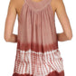 Sakkas Ombre Tie Dye Gauzy Crepe Sleeveless Relaxed Fit Top / Blouse