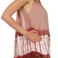 Sakkas Ombre Tie Dye Gauzy Crepe Sleeveless Relaxed Fit Top / Blouse