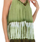 Sakkas Ombre Tie Dye Gauzy Crepe Sleeveless Relaxed Fit Top / Blouse