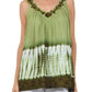 Sakkas Ombre Tie Dye Gauzy Crepe Sleeveless Relaxed Fit Top / Blouse