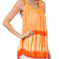 Sakkas Ombre Tie Dye Gauzy Crepe Sleeveless Relaxed Fit Top / Blouse