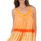 Sakkas Ombre Tie Dye Gauzy Crepe Sleeveless Relaxed Fit Top / Blouse
