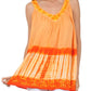 Sakkas Ombre Tie Dye Gauzy Crepe Sleeveless Relaxed Fit Top / Blouse