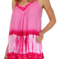 Sakkas Ombre Tie Dye Gauzy Crepe Sleeveless Relaxed Fit Top / Blouse