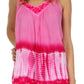 Sakkas Ombre Tie Dye Gauzy Crepe Sleeveless Relaxed Fit Top / Blouse