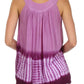 Sakkas Ombre Tie Dye Gauzy Crepe Sleeveless Relaxed Fit Top / Blouse