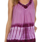 Sakkas Ombre Tie Dye Gauzy Crepe Sleeveless Relaxed Fit Top / Blouse