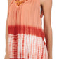 Sakkas Ombre Tie Dye Gauzy Crepe Sleeveless Relaxed Fit Top / Blouse