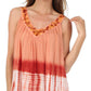 Sakkas Ombre Tie Dye Gauzy Crepe Sleeveless Relaxed Fit Top / Blouse