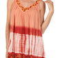 Sakkas Ombre Tie Dye Gauzy Crepe Sleeveless Relaxed Fit Top / Blouse