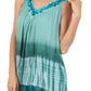Sakkas Ombre Tie Dye Gauzy Crepe Sleeveless Relaxed Fit Top / Blouse