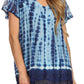 Sakkas Dior Embroidery And Seqiun Accents Drop Neck Blouse