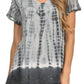 Sakkas Dior Embroidery And Seqiun Accents Drop Neck Blouse