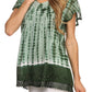 Sakkas Dior Embroidery And Seqiun Accents Drop Neck Blouse