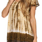 Sakkas Dior Embroidery And Seqiun Accents Drop Neck Blouse