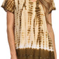 Sakkas Dior Embroidery And Seqiun Accents Drop Neck Blouse