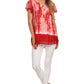Sakkas Dior Embroidery And Seqiun Accents Drop Neck Blouse