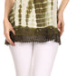 Sakkas Violet Embroidery Tie Dye Sequin Accents Blouse / Top
