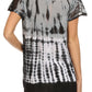 Sakkas Violet Embroidery Tie Dye Sequin Accents Blouse / Top