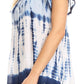Sakkas Violet Embroidery Tie Dye Sequin Accents Blouse / Top