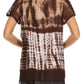 Sakkas Violet Embroidery Tie Dye Sequin Accents Blouse / Top