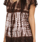 Sakkas Violet Embroidery Tie Dye Sequin Accents Blouse / Top