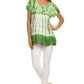 Sakkas Violet Embroidery Tie Dye Sequin Accents Blouse / Top