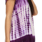 Sakkas Violet Embroidery Tie Dye Sequin Accents Blouse / Top
